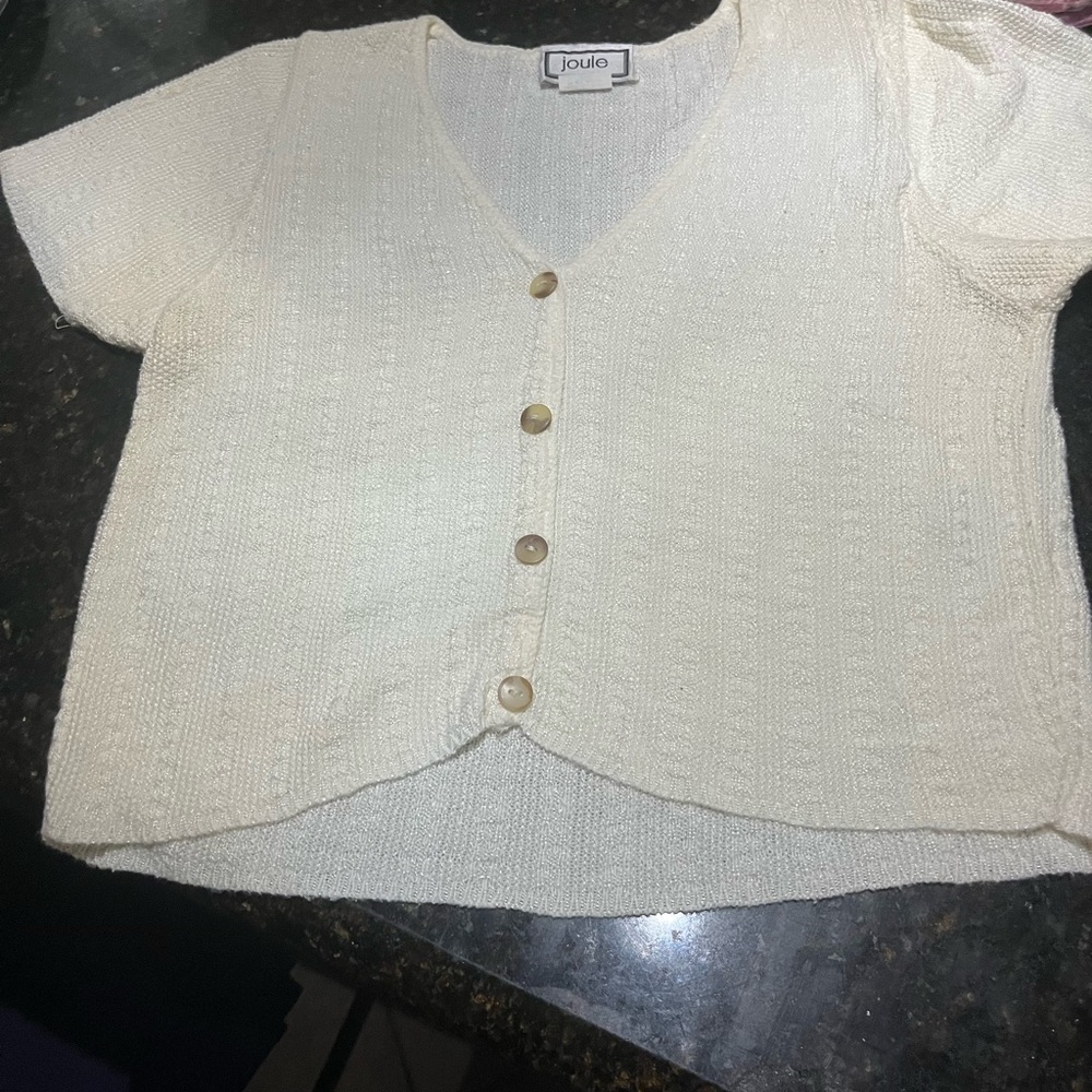 Joule Cream Knit Top